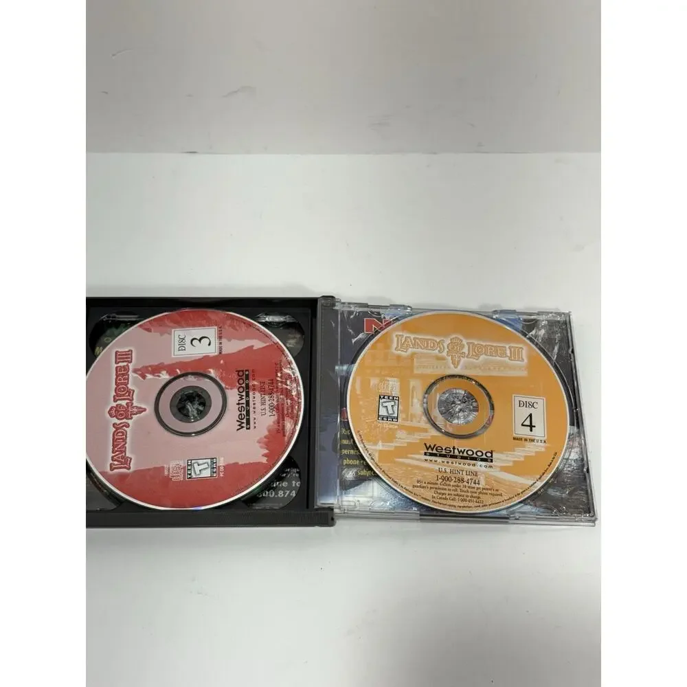 Lands of‎ Lore III 3 (PC, 1999) 4 Discs Strategy Game